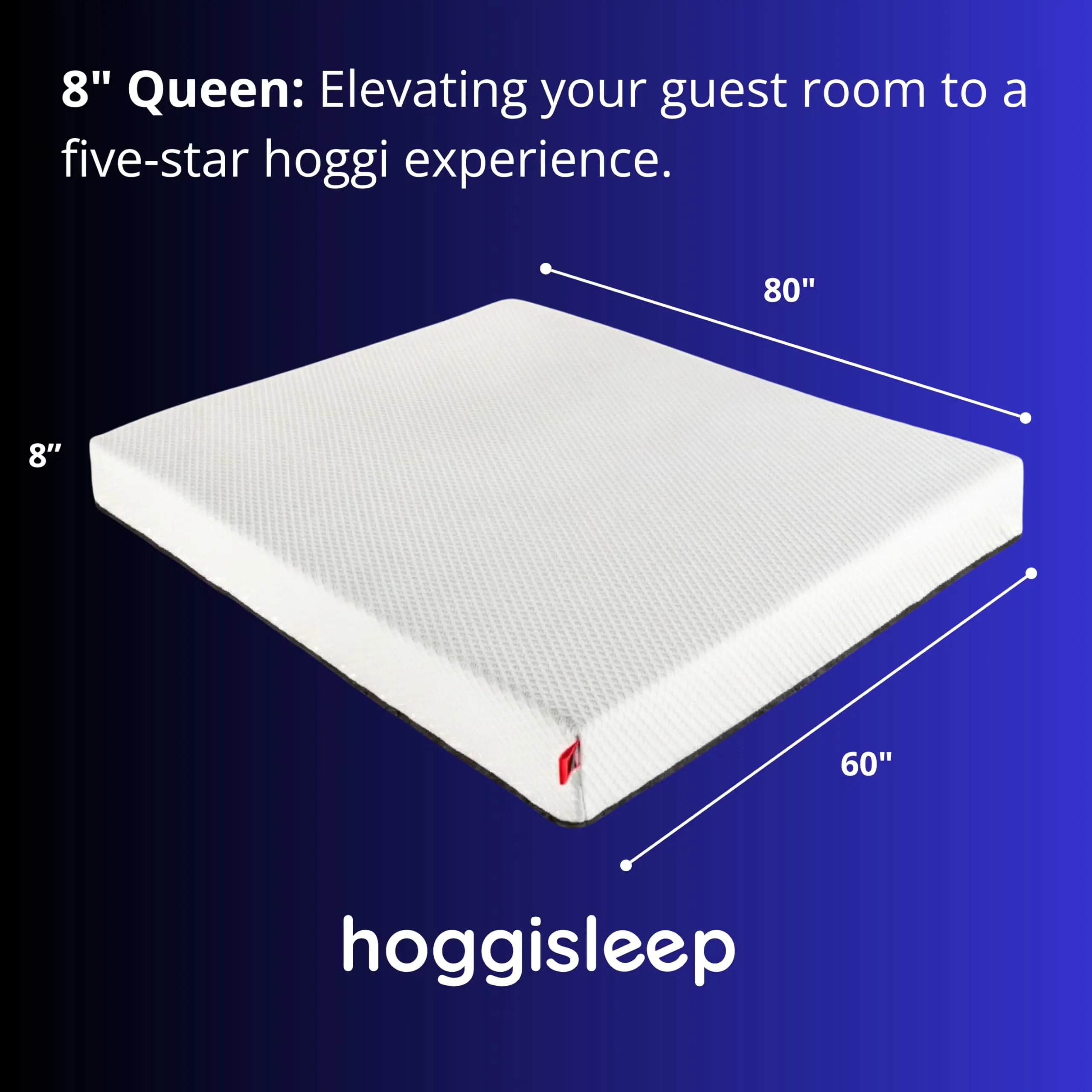 Classic Mattresses Accessory with Mattress-In-A-Box, Breathable Construction - White Memory Foam Model 002B45