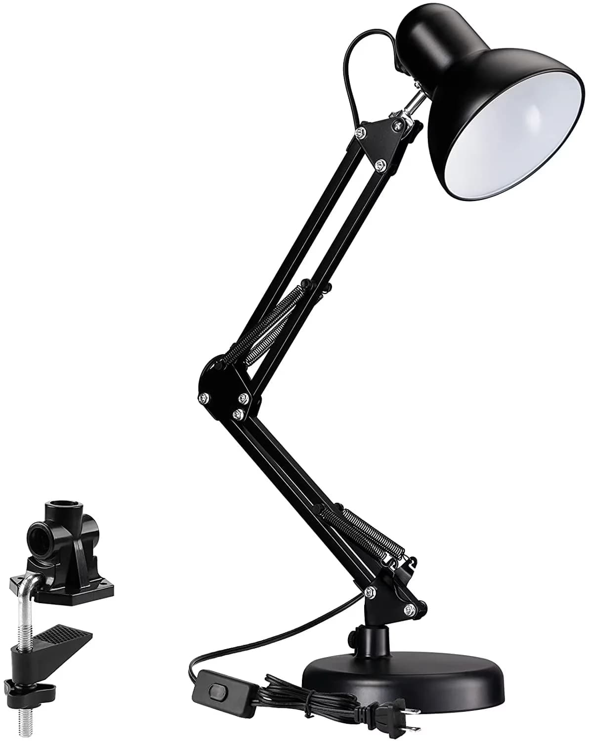 Durable Desk Lamp with LED, Dimmable, Architect Lamps - Metal Black - Contemporary Style Model 745759