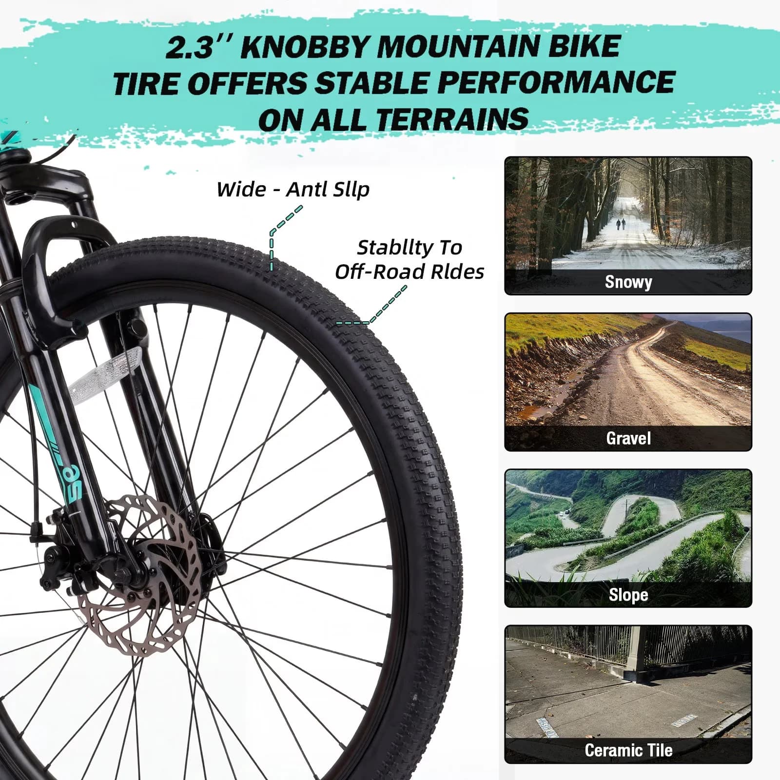 Premium Mountain Bike with Adjustable Seat, Lightweight, 26 Inch MTB Bicycle - Blue Model 9B0533