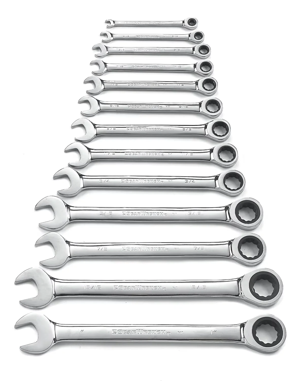 Reliable Pro Tool with Full Polish Finish, 13 Piece, 72-Tooth Set - Black SAE Model E16EFF