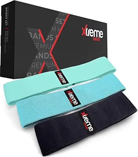 Essential Home Gym Accessory with Anti-Slip, 3 Pack (Light - Premium Fabric Black Model 9E3684
