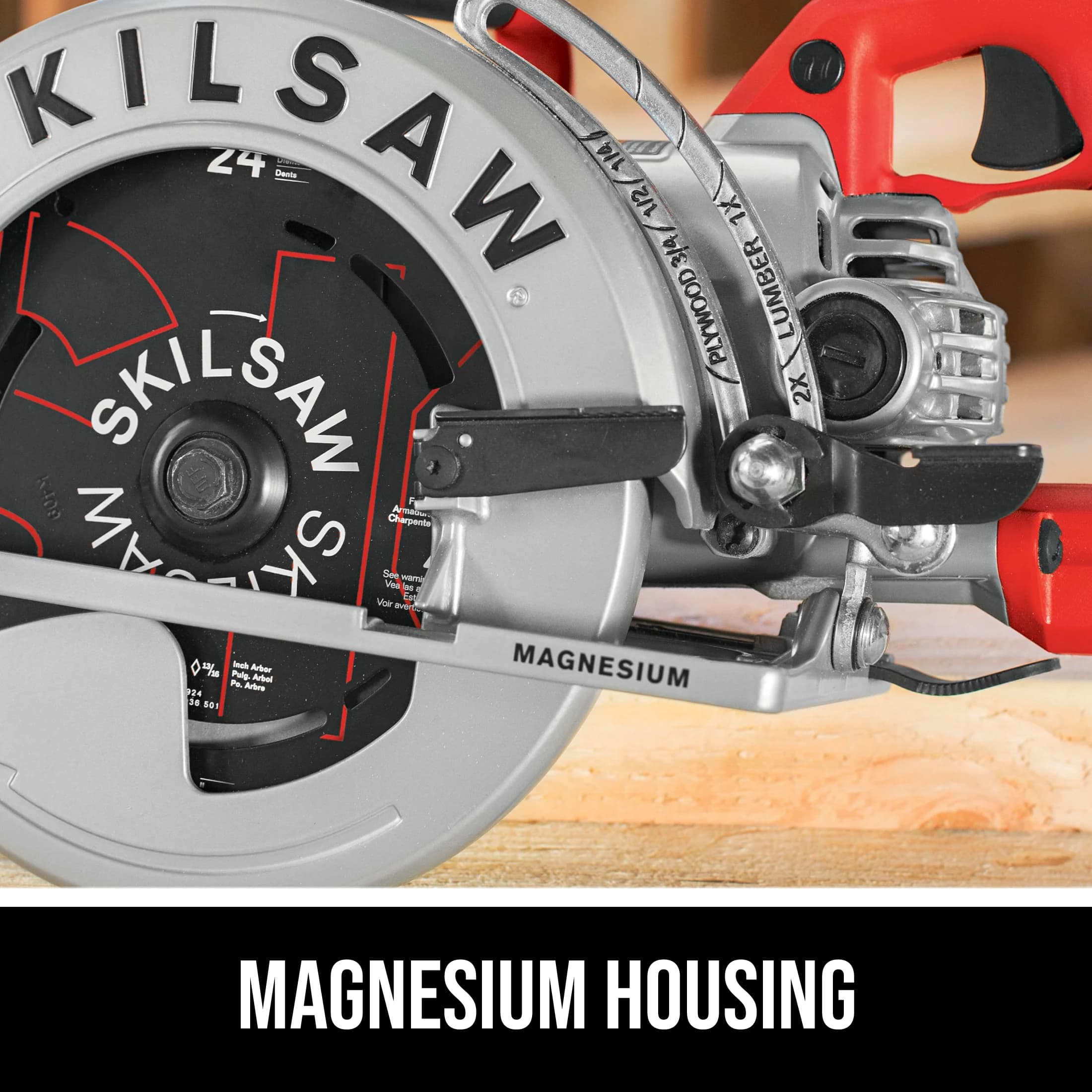 Quality Power Saw with Lightweight - Red SPT77WML-01 - Low Maintenance Model 6A2C19