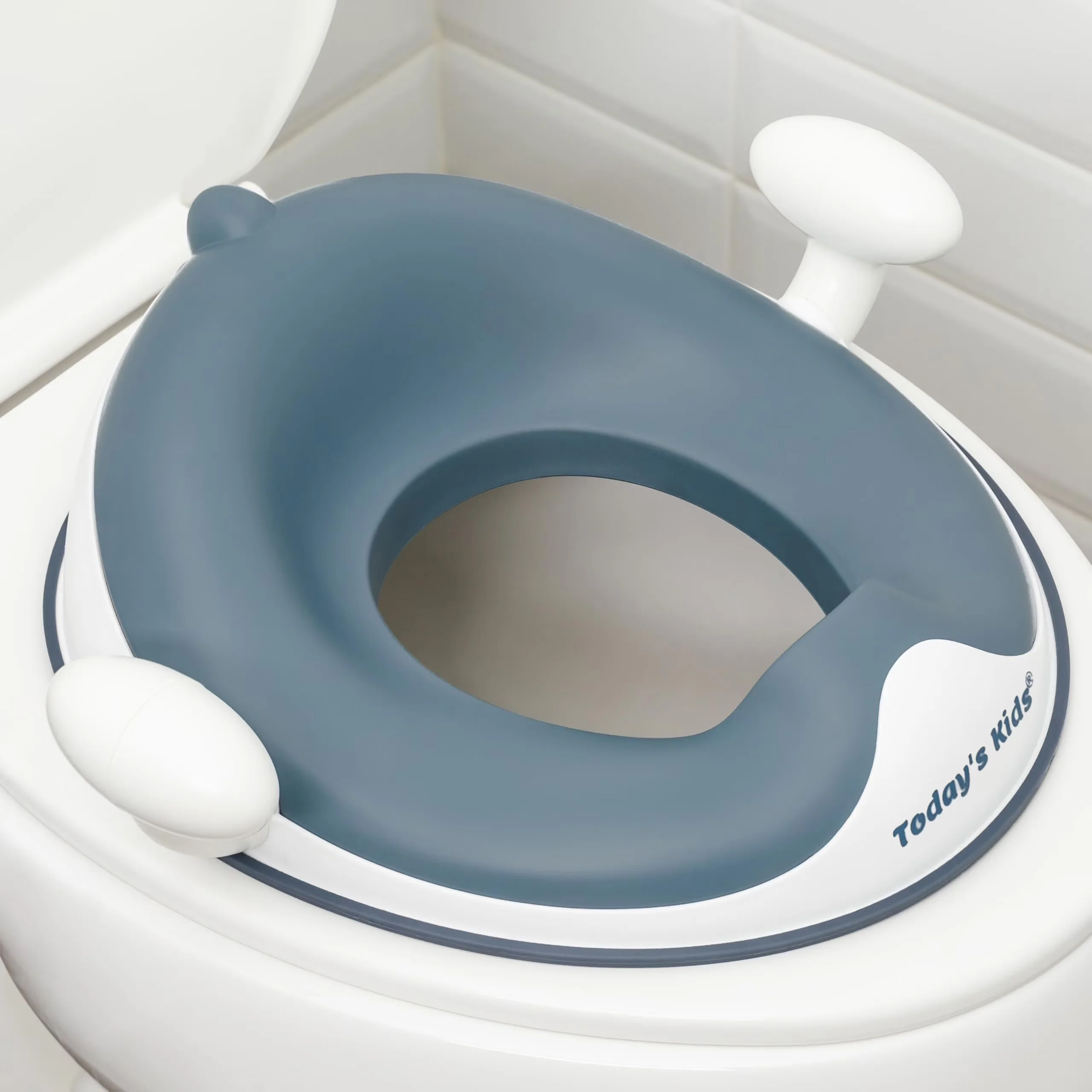 Toilet Seats And Lid Compact with Adjustable Height, Anti-Slip Baby Training Seat - Blue Model E48484