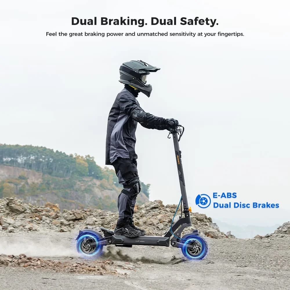 Durable Scooter with Foldable, Portable, Headlights - Gray 6061 Aluminium Alloy Model 396528