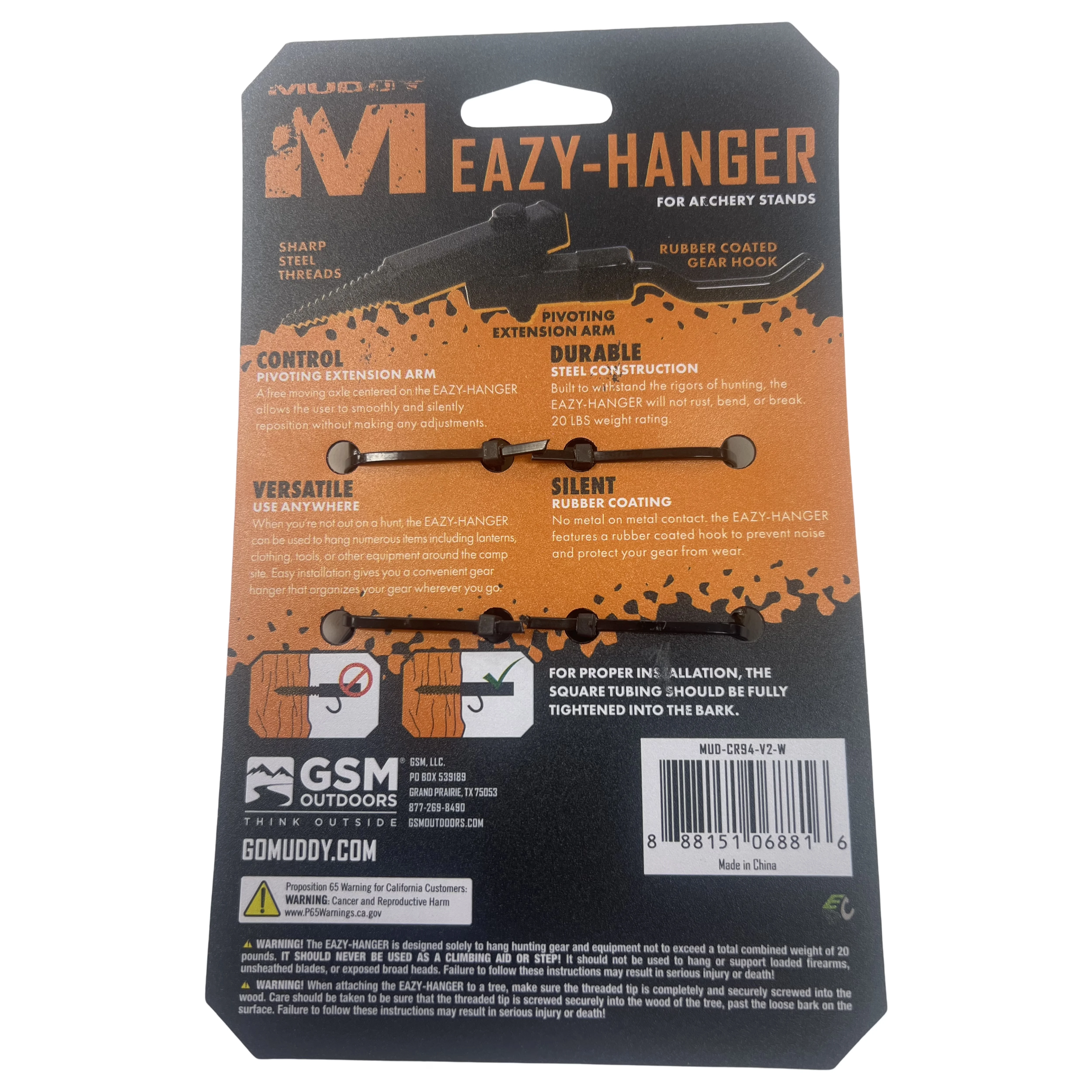 Versatile Fastener with Easy Screw Adjustments, Multiple Thread - Vinyl Black Model BAAB82