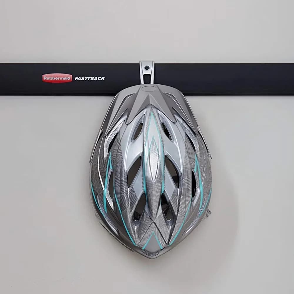 Sleek Garage Storage Supply with Easy Installation - Plastic Silver 2 Pack Model 9E8764