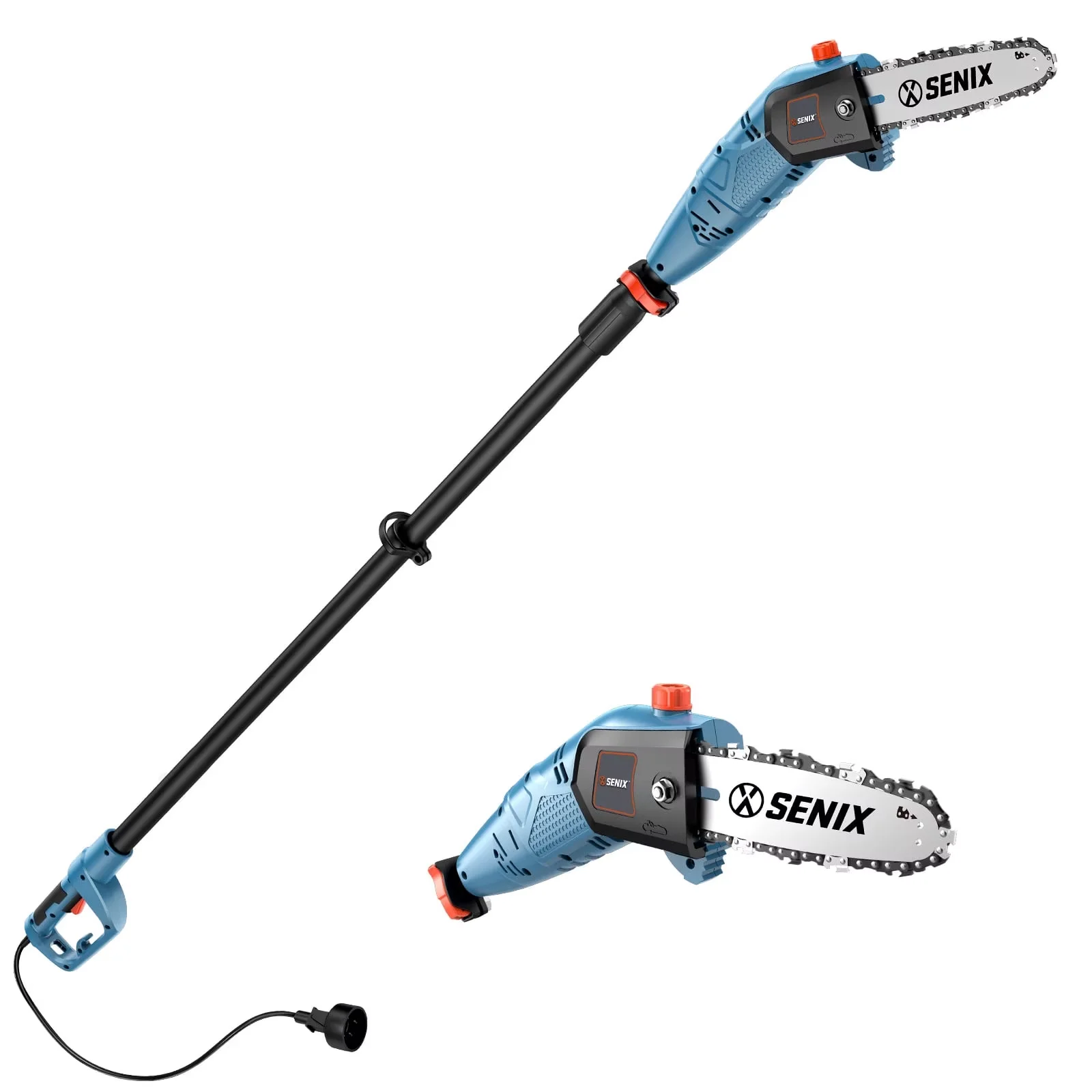 Innovative Pole Saw with 120V, Automatic Chain Oiler, 120V Corded Electric - Blue Model D90FA2