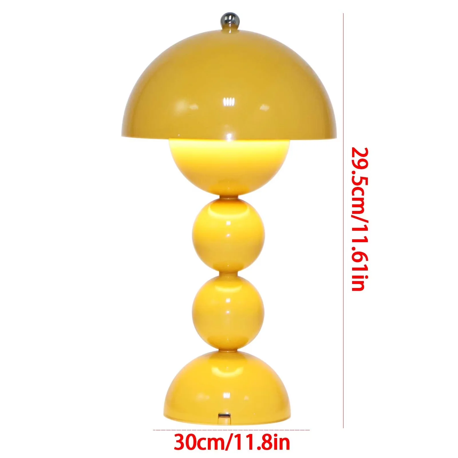 Lamp Innovative with Bedside Lamps, Nordic Mushroom Table, 3 Color Options - Metal, Pc Multicolor Model 88B502