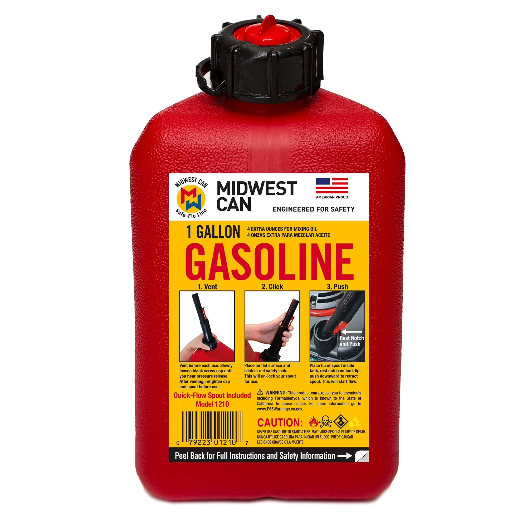 Replacement Parts Accessory Compact with Size: 1 gallon - Red Hdpe 10 Pack Model C4B619