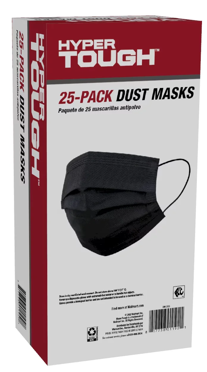 Professional Protective Equipment with Disposable, Dust Masks - Black Non-Woven Fabric, Activated Carbon Filter Model C216CE