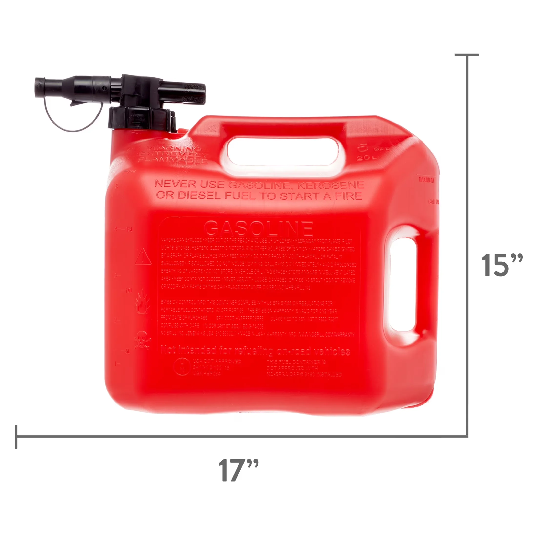 Replacement Parts Accessory Efficient with Portable, Child-resistant design for added safety - Plastic 5 gal Model 7164C7