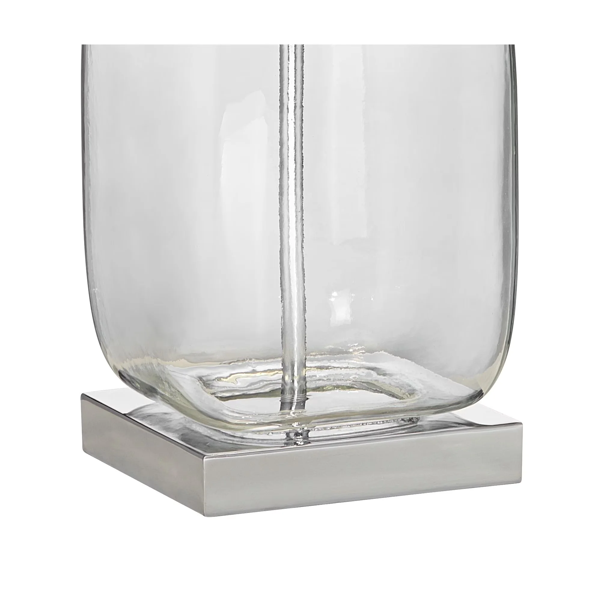Compact Lamp Set with Incandescent, Coastal - Clear Glass for Living Room, Bedroom Model B291D2