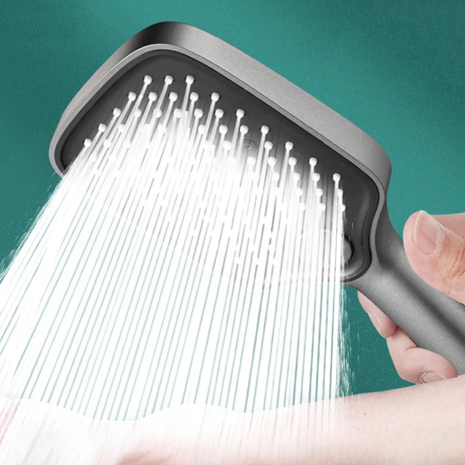 Classic Shower Head with Handheld, iltered Showerhead with Water Filter - Plastic Gray Model 0E0C13