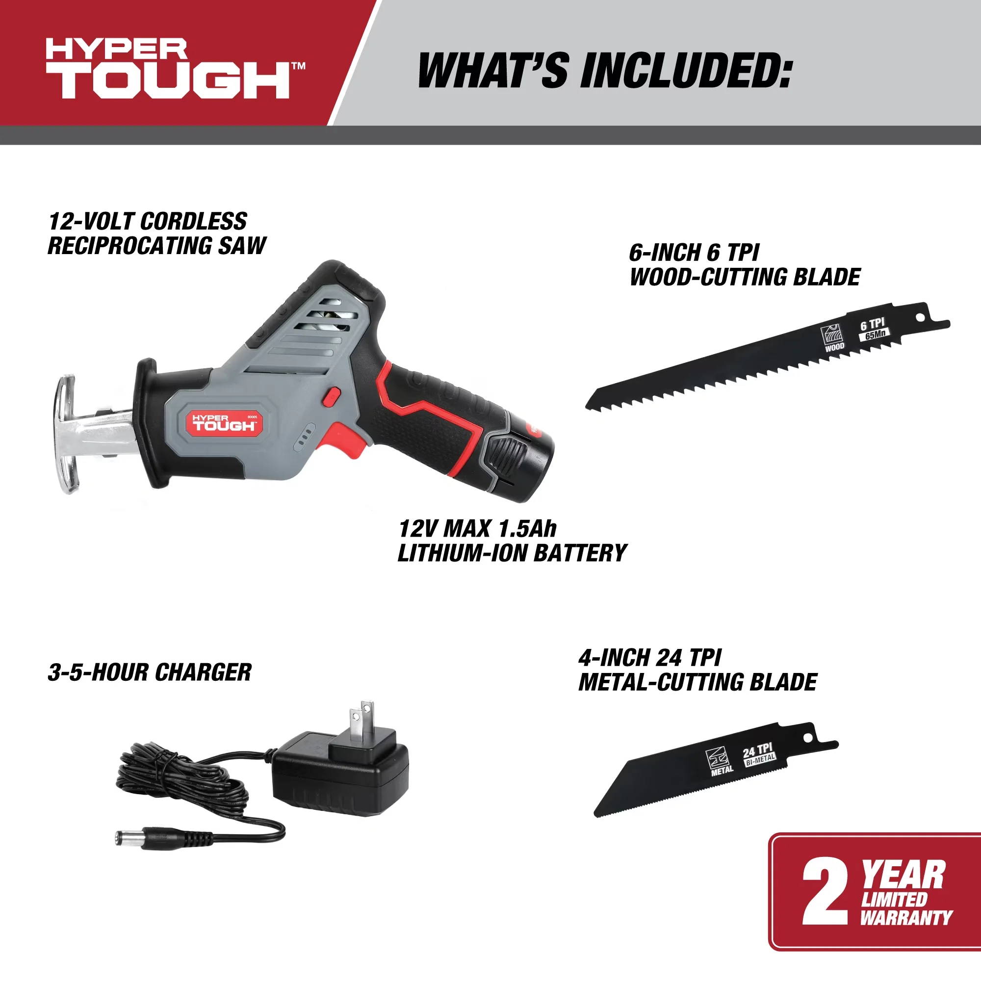 Sleek Power Saw with Battery, 12V, Battery Powered for Everyday Use - Model 193DE6