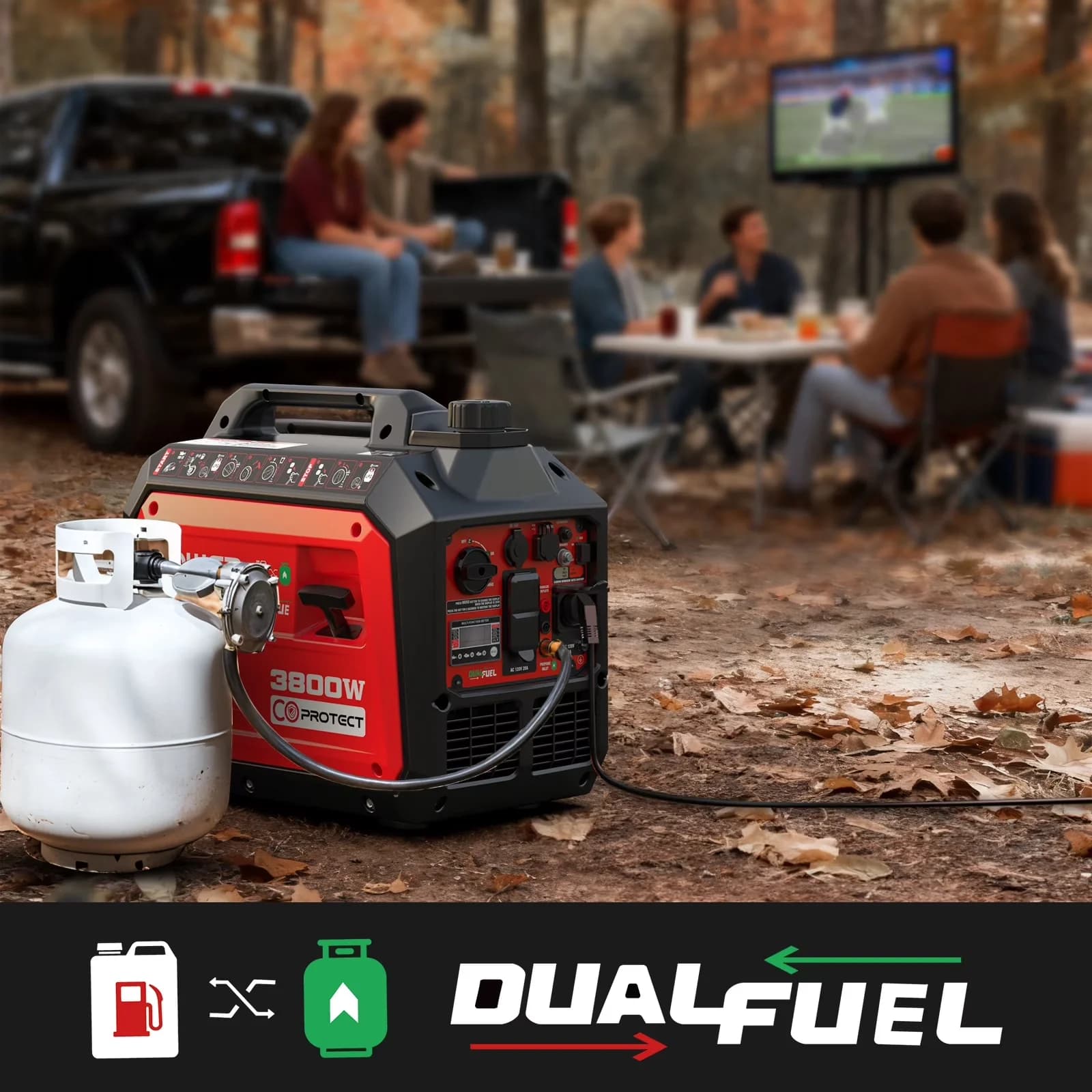 Generator Innovative with 3800W, Overload Protection, Low Oil Shutdown - Model 52E96B