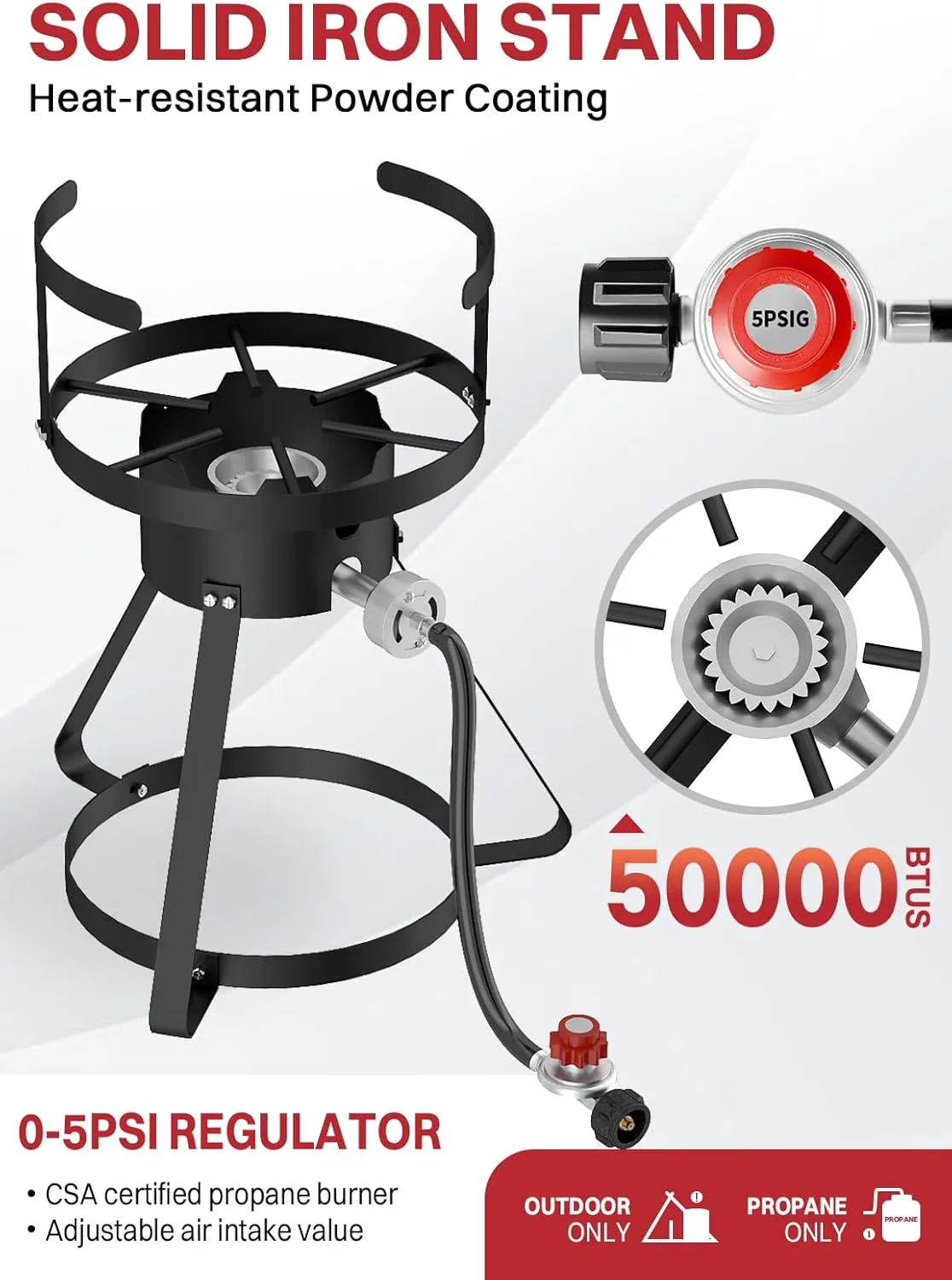 Essential Outdoor Fryer with 50000 BTU, 30QT Stainless Steel Turkey - Stainless Steel Model D26936