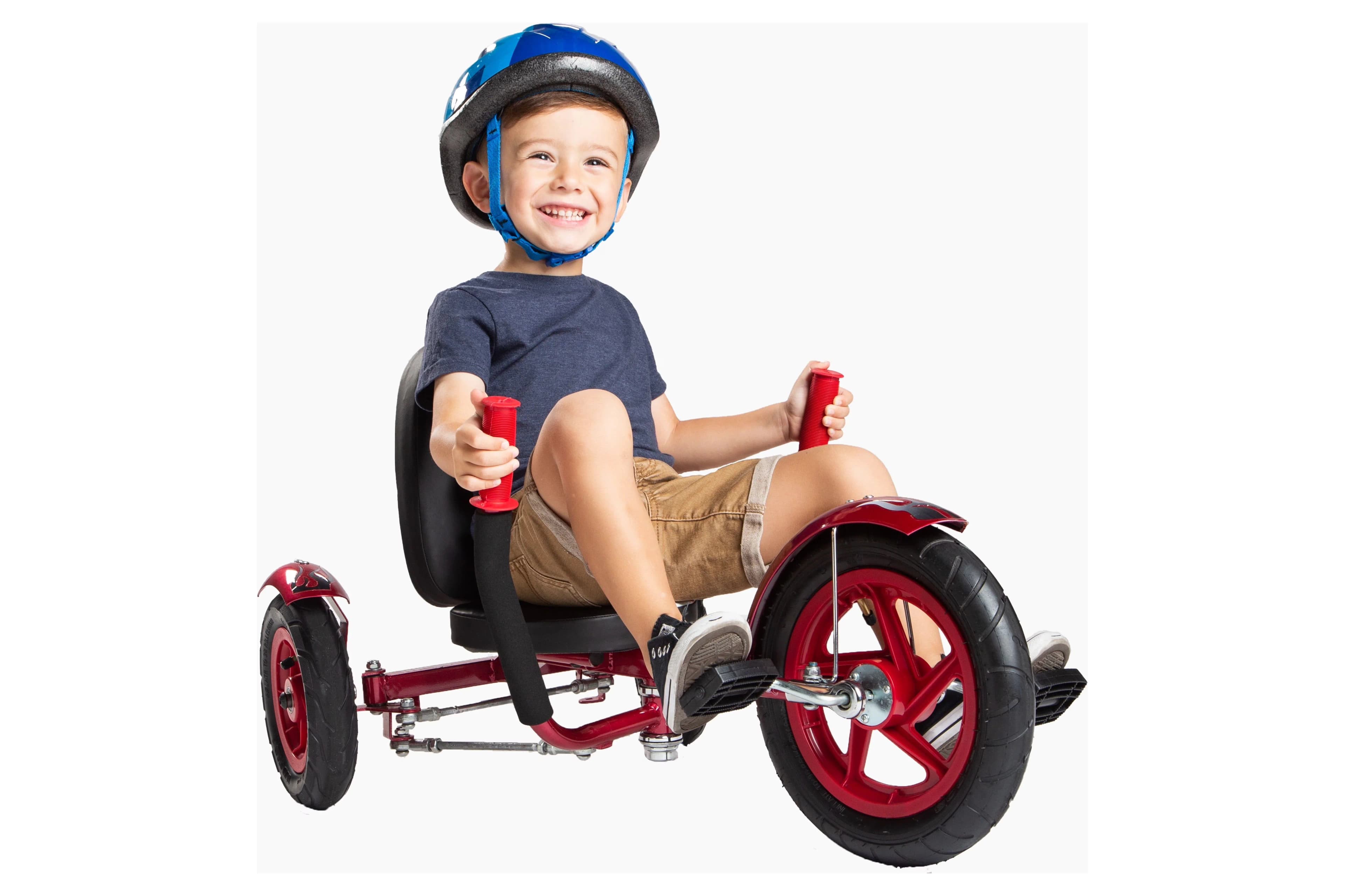 Kids Bike Premium with Adjustable Seat, Toddler Big Wheel Ride On Trike - Red Model F55AC0
