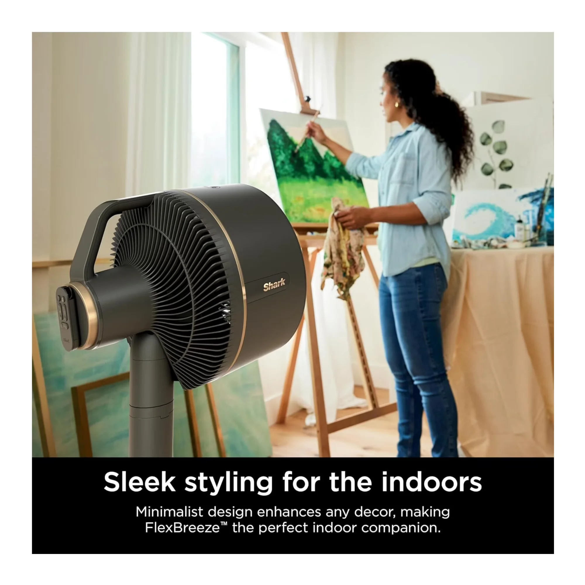 Reliable Fans In Cooling with Battery, Tilt Mechanism, Remote Controlled - Light Gray Model 786C7E