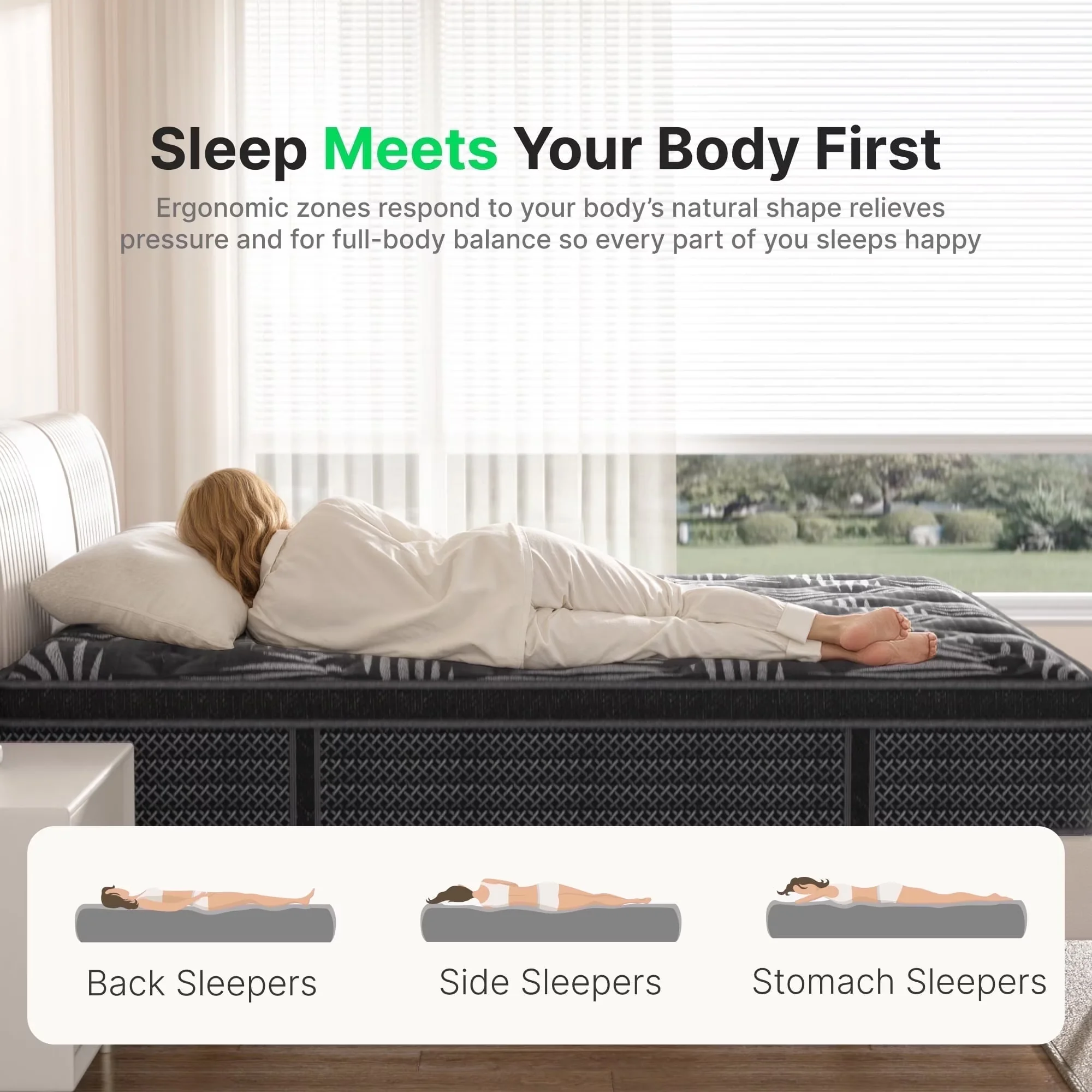 Innovative Mattresses Accessory with Low Motion Transfer, Cooling Technology - Memory Foam, Foam, Pocketed Springs Model 903451