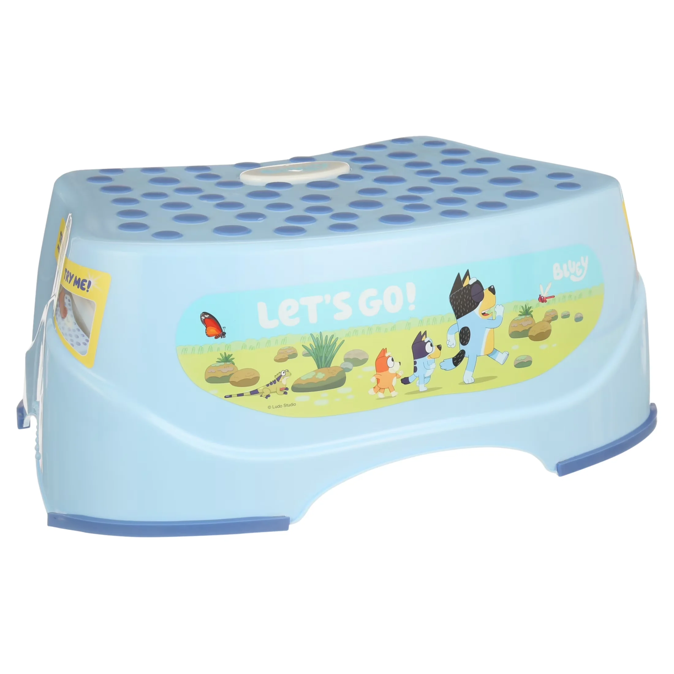Ladders And Step Stool Quality with Anti-Slip, Light-Up - Blue Plastic for Bathroom, Bedroom Model 455893
