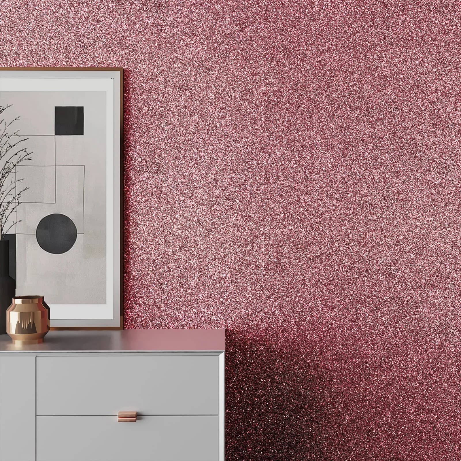 Premium Wallpaper with Durable, Removable - Fabric Pink for Bedroom Rose Model 4DF8A9