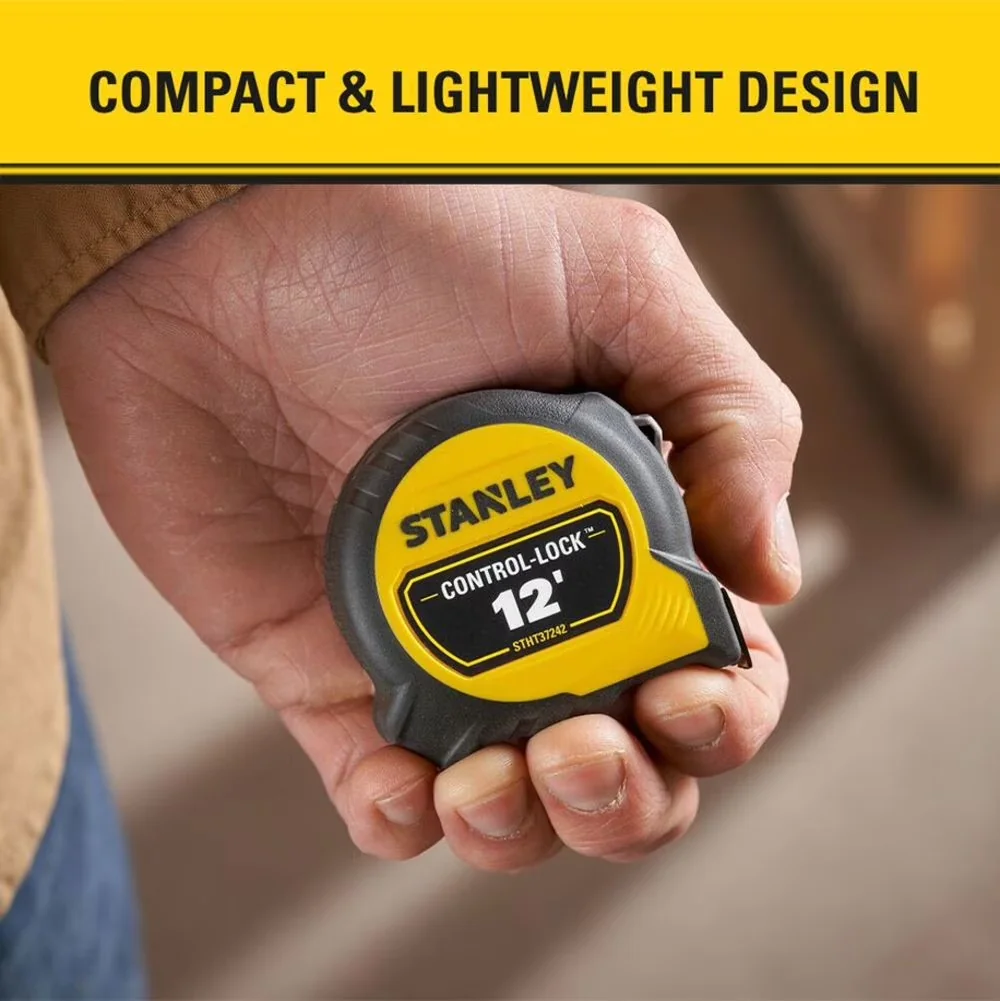 Classic Measuring Layout with Durable, 12 Ft. Control-Lock Tape Measure, Enhanced durability: 3\ - Model C692B0