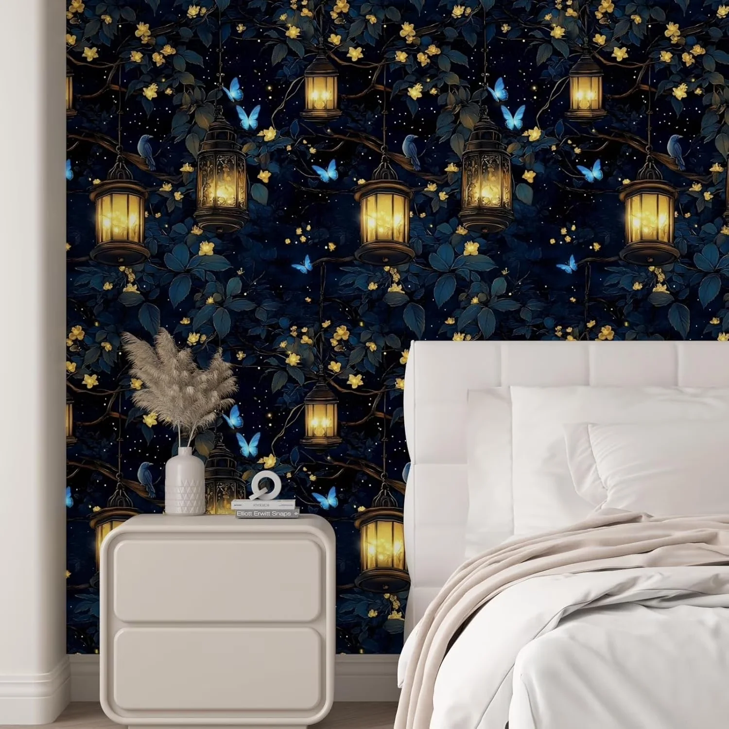 Durable Wallpaper with Durable, Removable, Waterproof - Vinyl Black for Bedroom Model D1EAA0