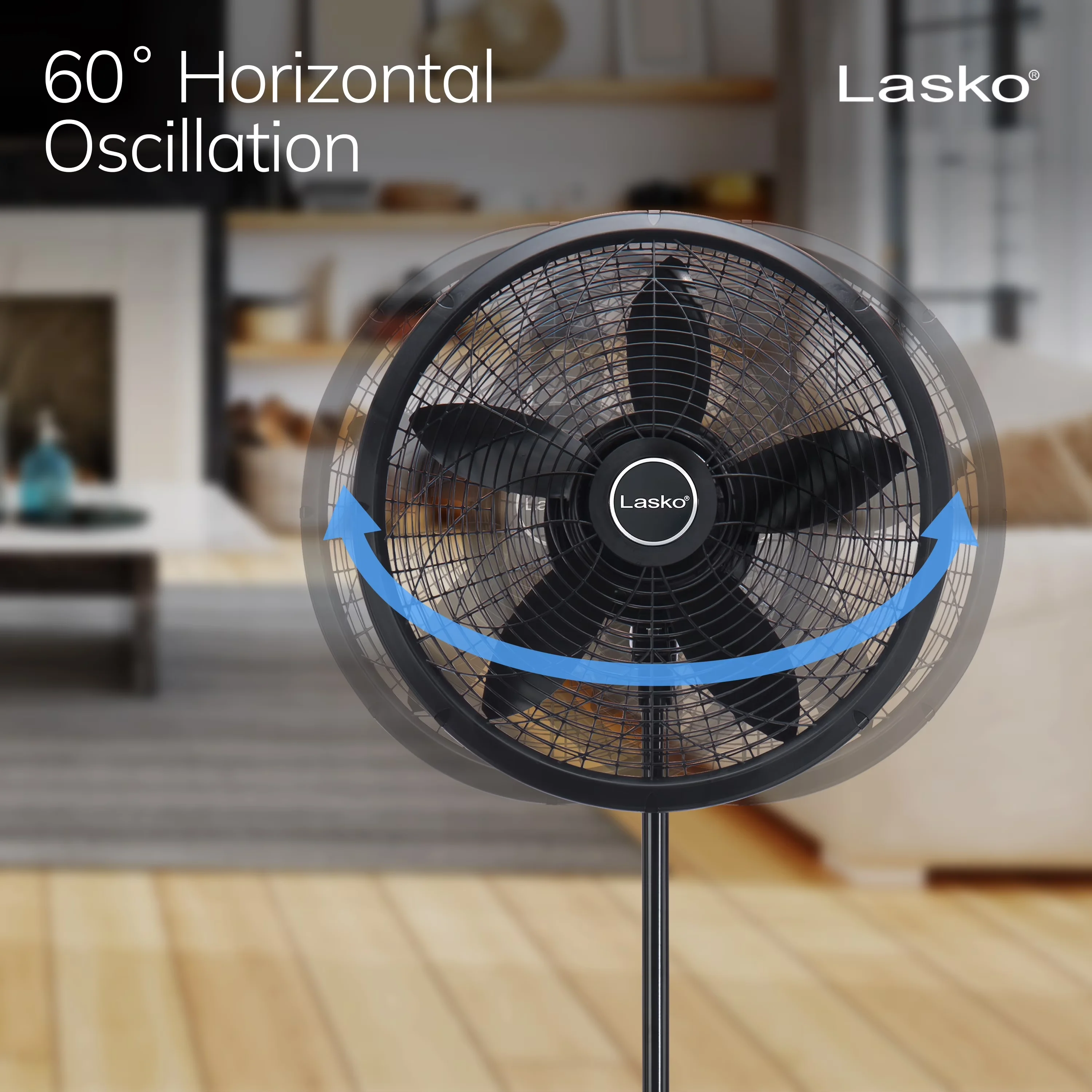 Fans In Cooling Innovative with Adjustable Height, Tilt Mechanism - Plastic Black Model F16F55