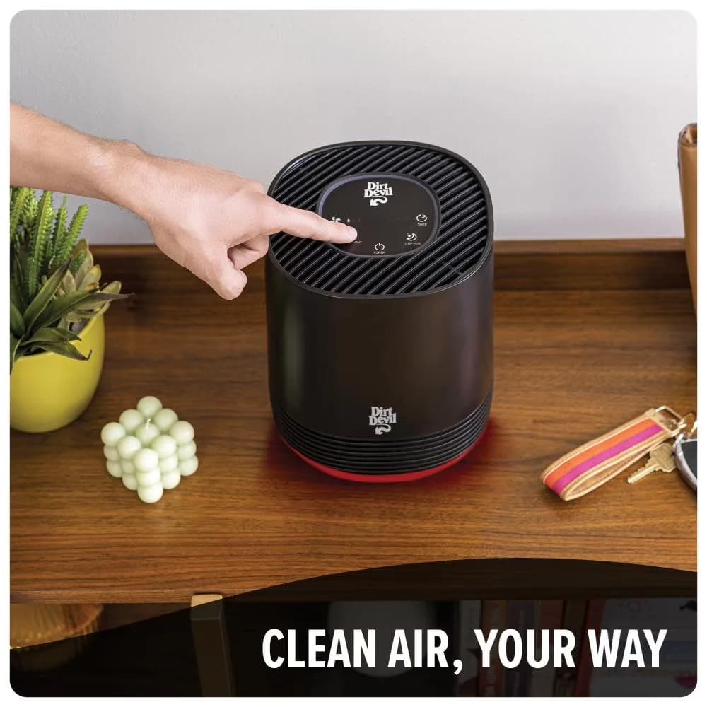 Compact Air Purifier with Variable Speed - Black WD10100V - Space-Saving Design Model FB7A34