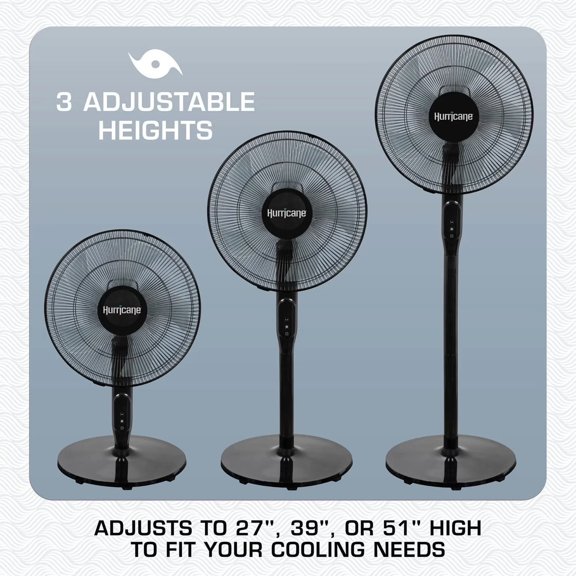 Premium Fans In Cooling with Remote Controlled, Color: Black - Black Plastic Model 753A90
