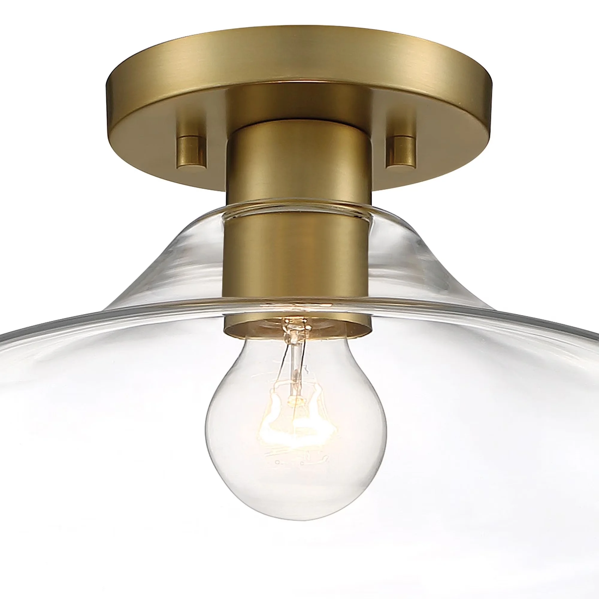 Modern Ceiling Lights Fixture with Incandescent, Dimmable, Transitional - Gold Alloy Steel Model 565B15