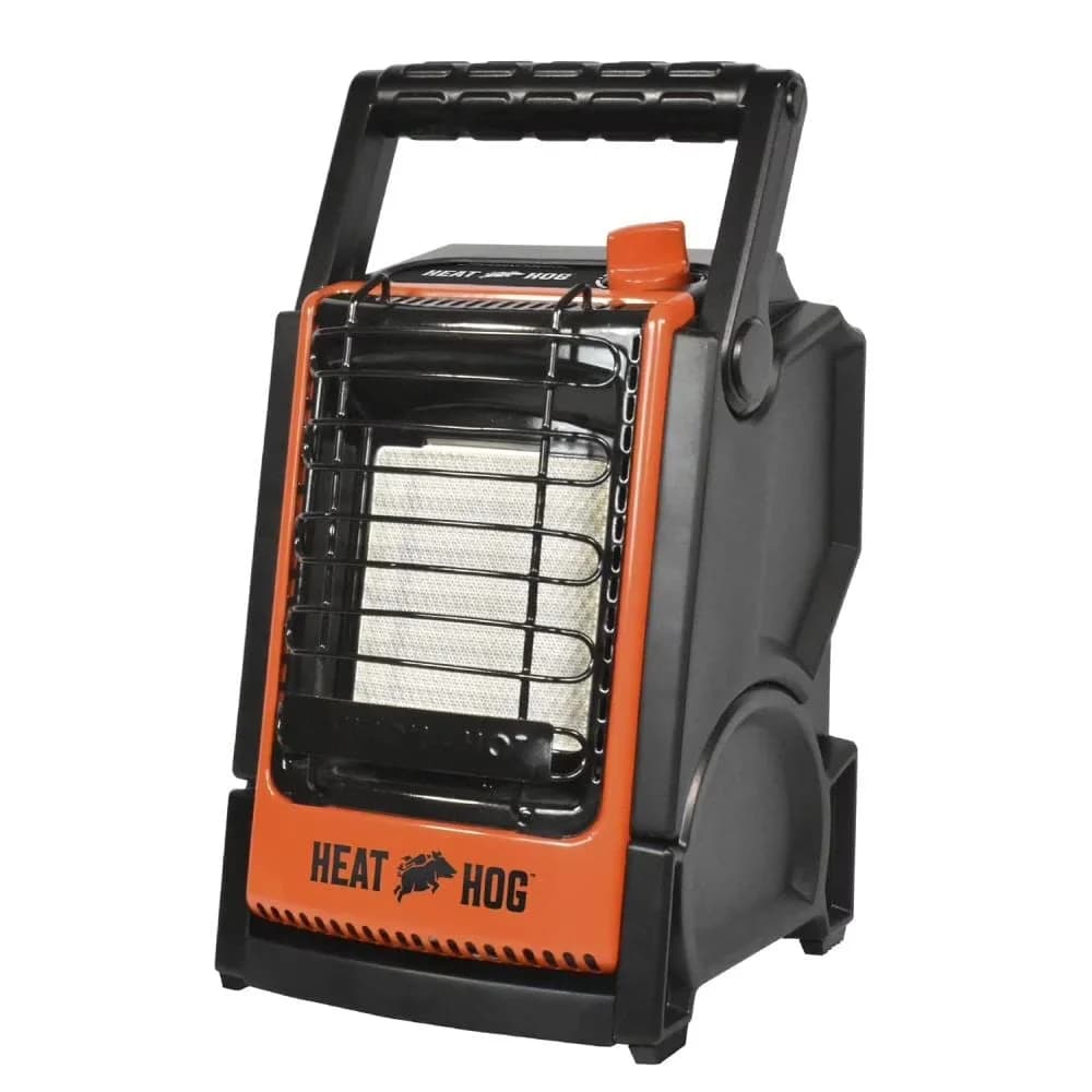Stylish Portable And Electric Space Heater with 9000 BTU, Adjustable - Black, Orange Model 0E66AF