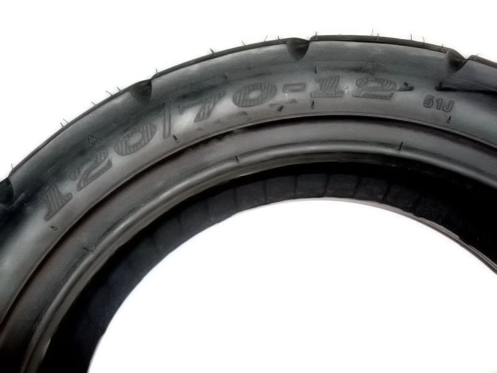 Efficient Motorcycle Tire with All-Weather - Black 70-12 - Long-Lasting Performance Model 4159A8