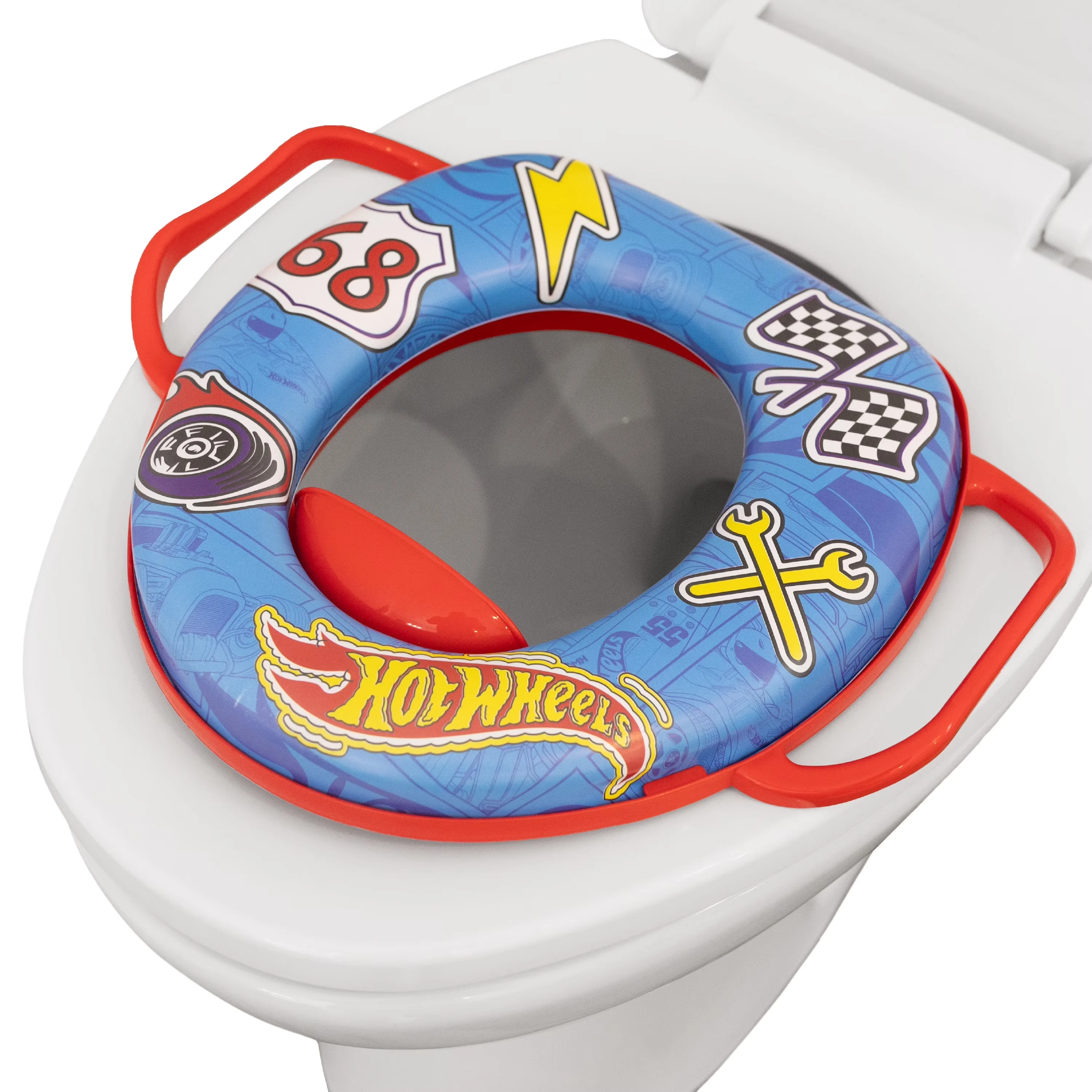 Toilet Seats And Lid Innovative with Adaptable, Storage Hook - Plastic White Model B402C1