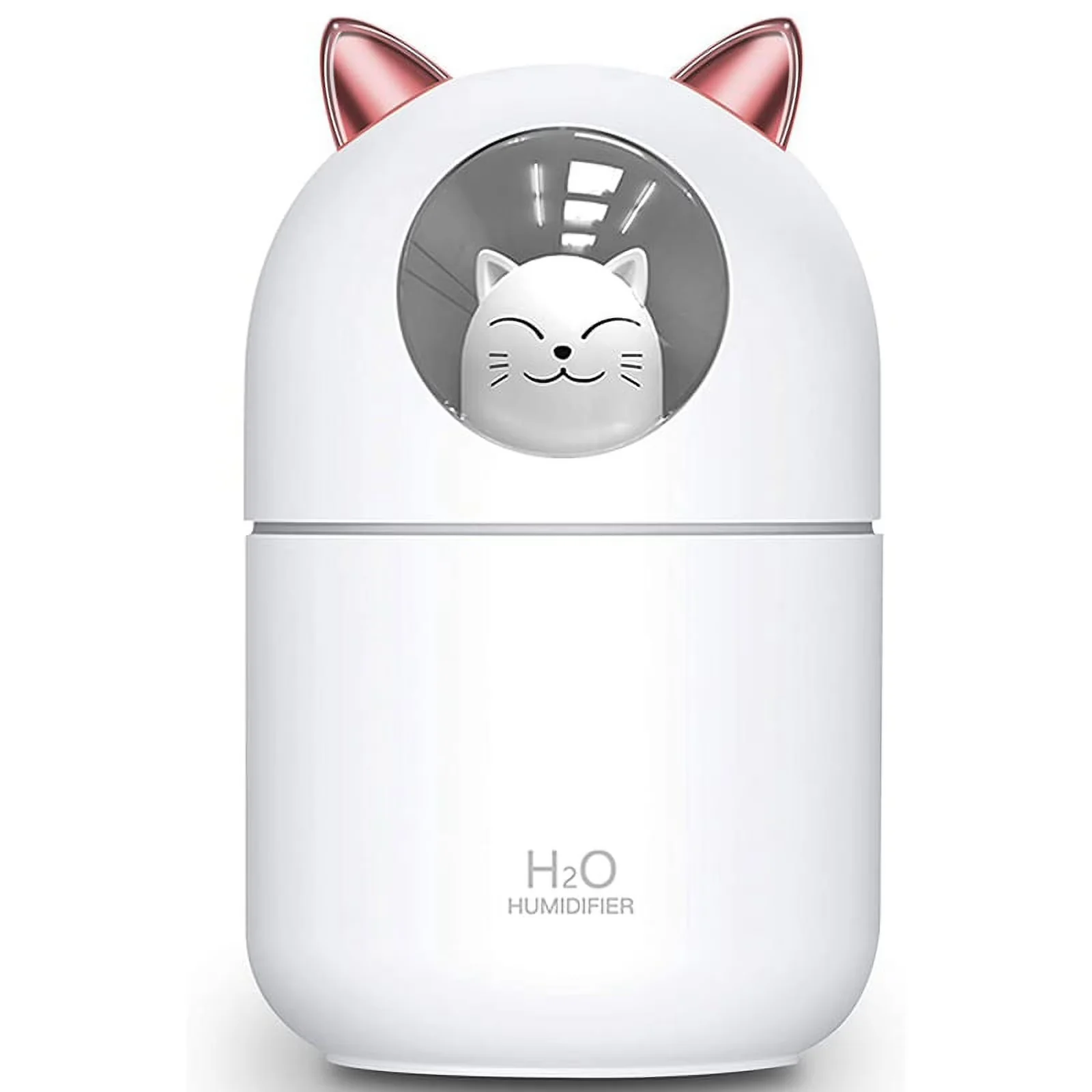 Versatile Humidifier with Purifies Air, Cute Cat Cool Mist - Gold for Home Model 3DAE1A