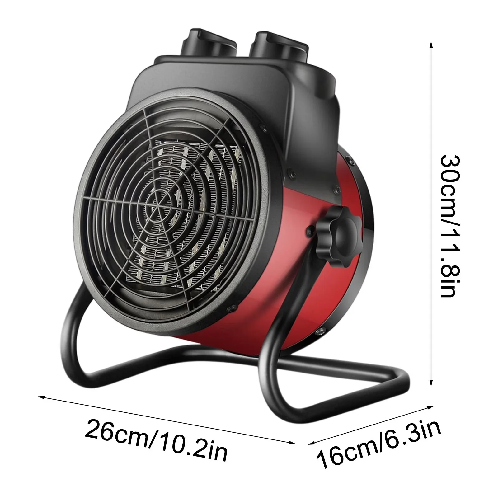 Essential Portable And Electric Space Heater with 3000W, Safety Protection, Compact - Model 27E1F7