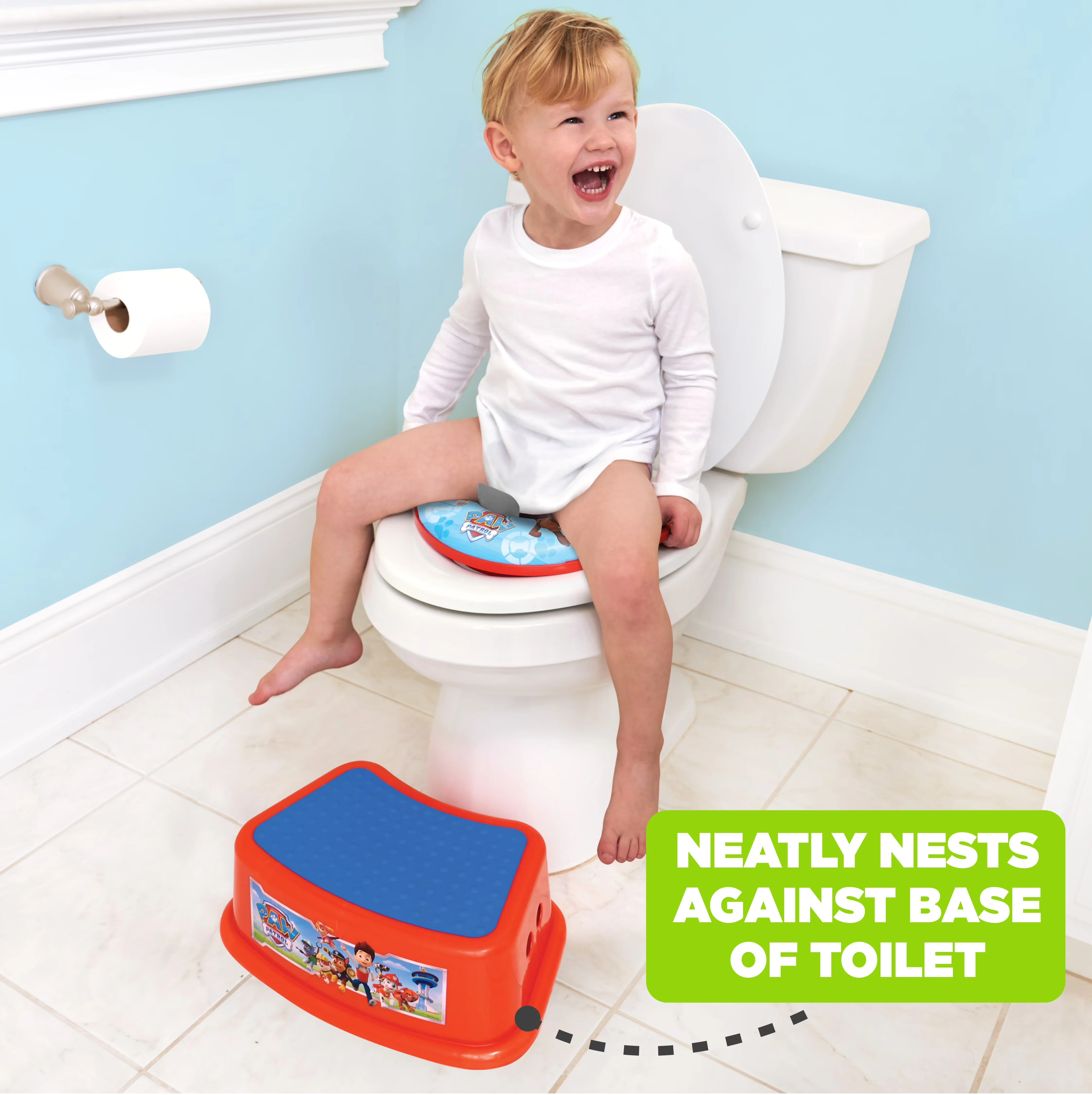 Professional Ladders And Step Stool with Anti-Slip, PAW Patrol Non-Slip - Plastic, Tpr Blue, Red Model B33C7F
