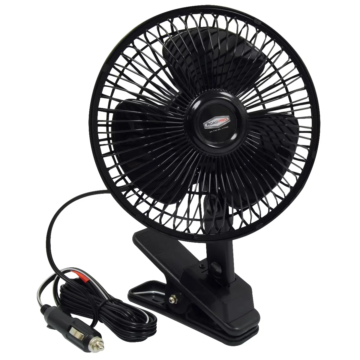 Fans In Cooling Sleek with Oscillating, 12 Volt Quick Clip Oscillating Fan - Black Plastic Model D08311