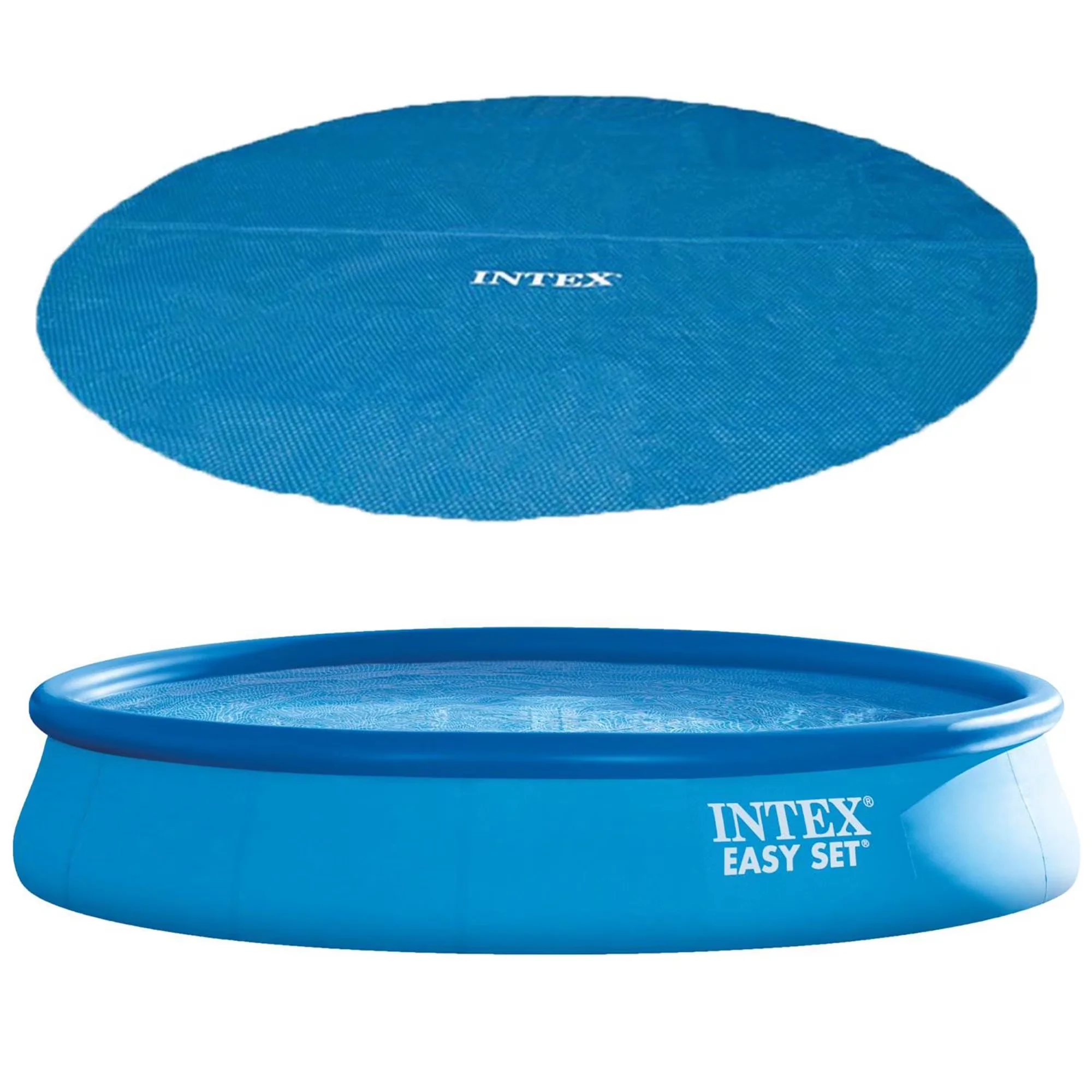 Efficient Above Ground Pool with Puncture Resistant, 110 120 volt, Easy Set 15ft x 33in Swimming - Model 61D2A6