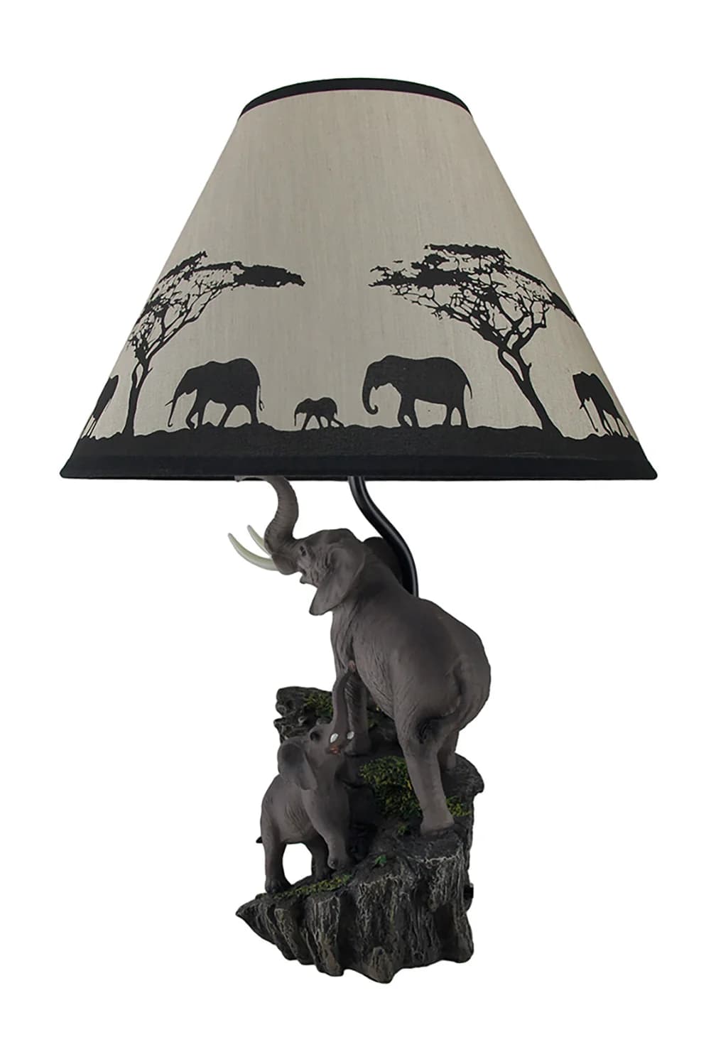 Professional Table Lamp with LED, Standard Lamps, Traditional - Resin Gray Model 9D514B