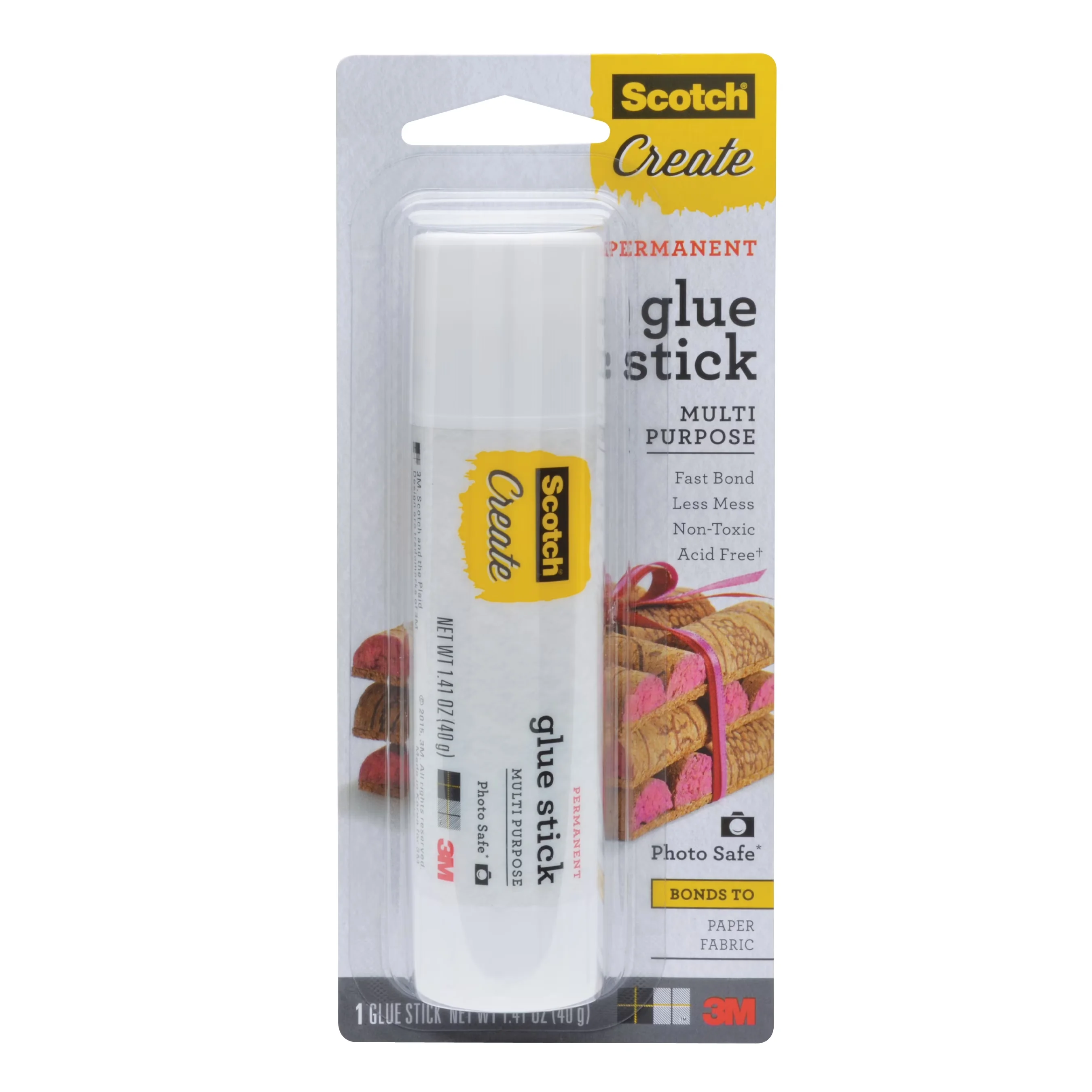 Modern Adhesives Glues In Paint Supplies Tool with 1 Each, Scotch 1.41 Oz. Glue Stick - 1 ct Model C24D0C