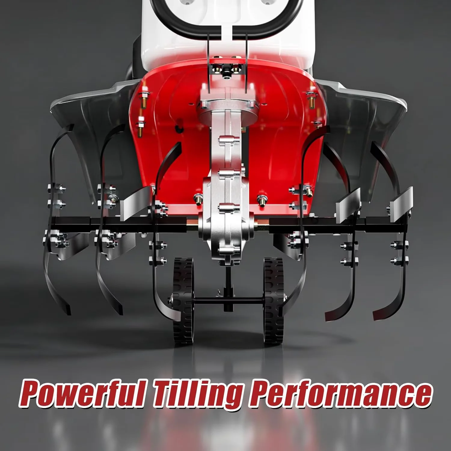 Premium Trillers Cultivator with 4 Stroke Gas Tiller, 10" Tilling Depth - Model C3AAD7