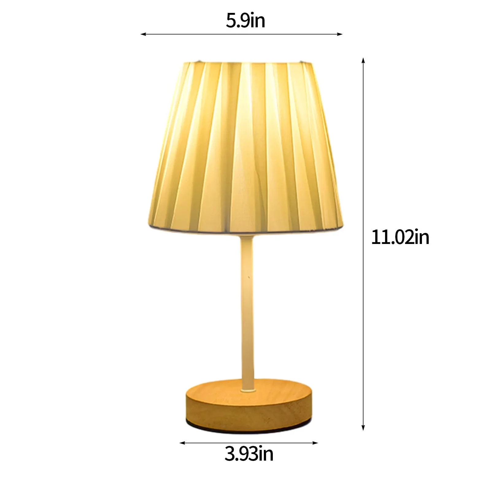 Efficient Desk Lamp with LED, Power supply way: USB power supply - Beige 11" x 6" x 6" for Bedroom, Study Model 5D1AA9