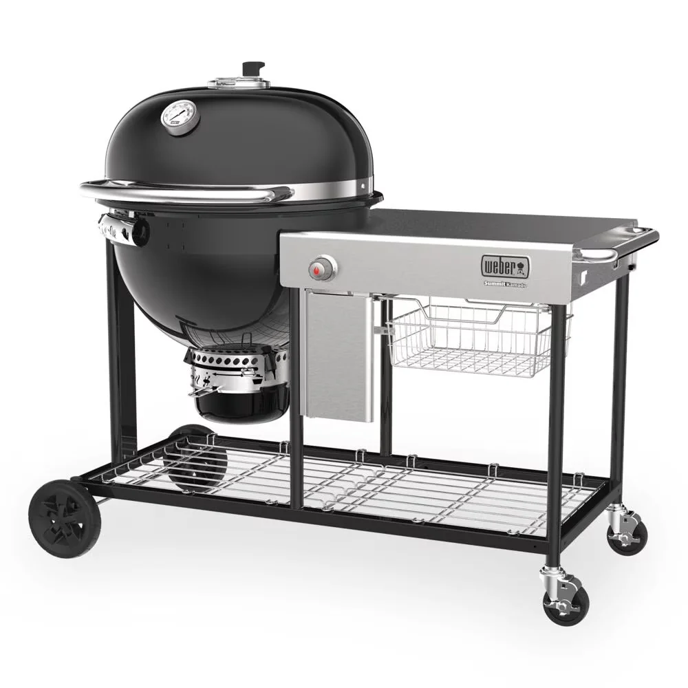Essential Smoker with Black - Black Stainless Steel Summit - Universal Fit Model E706BB