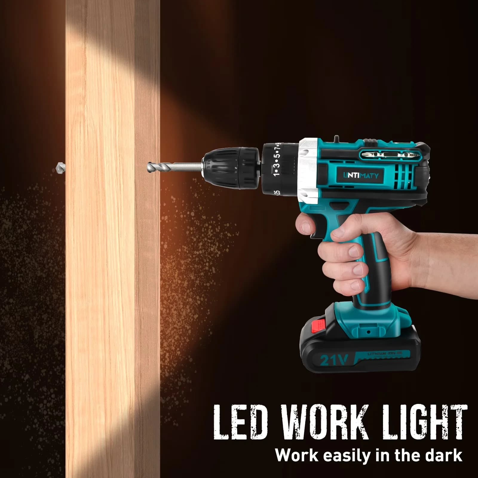 Versatile Drills Driver with Battery, LED, 21V - Contemporary Style Model 0B6E66