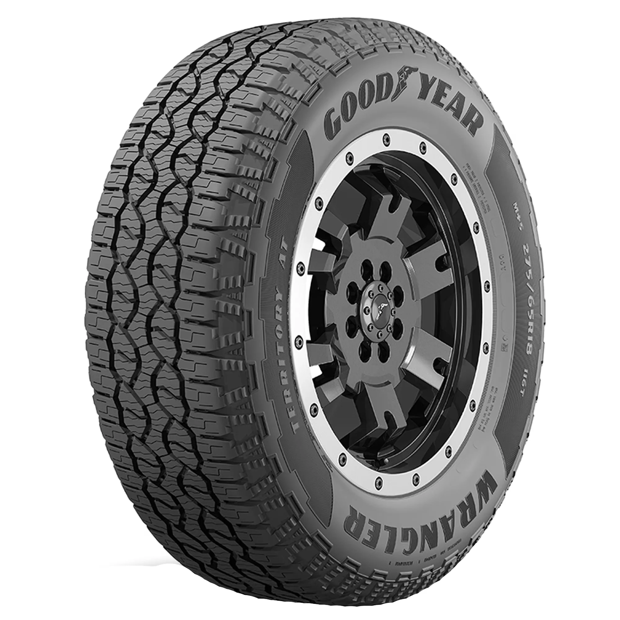 Modern Truck Tire with Fits Multiple Makes And Models, Sidewall style: Black Sidewall - Model 418C6D