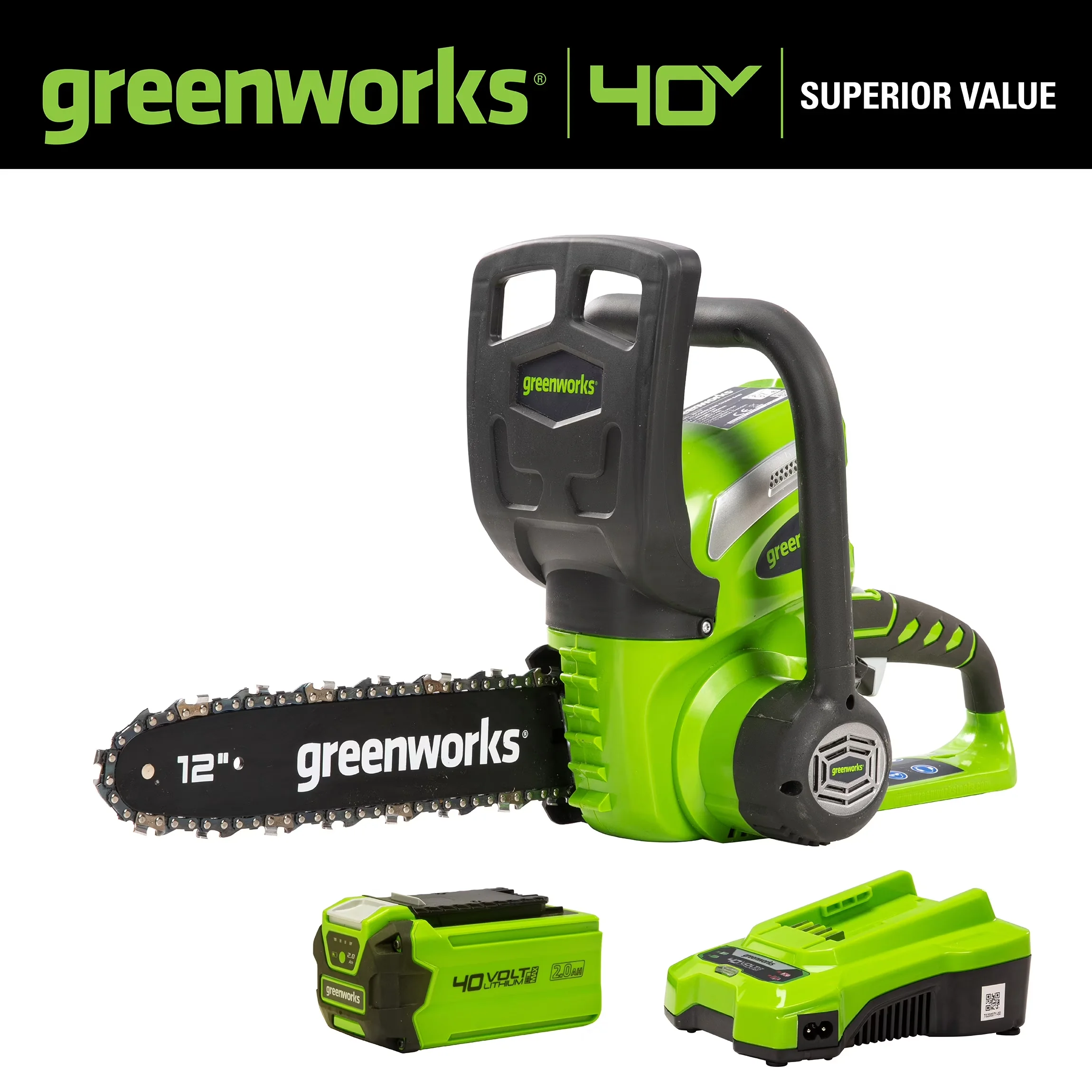 Innovative Chainsaw with Battery, 40V, 40V 12" Cordless Compact - Compact and Portable Model 31C80A