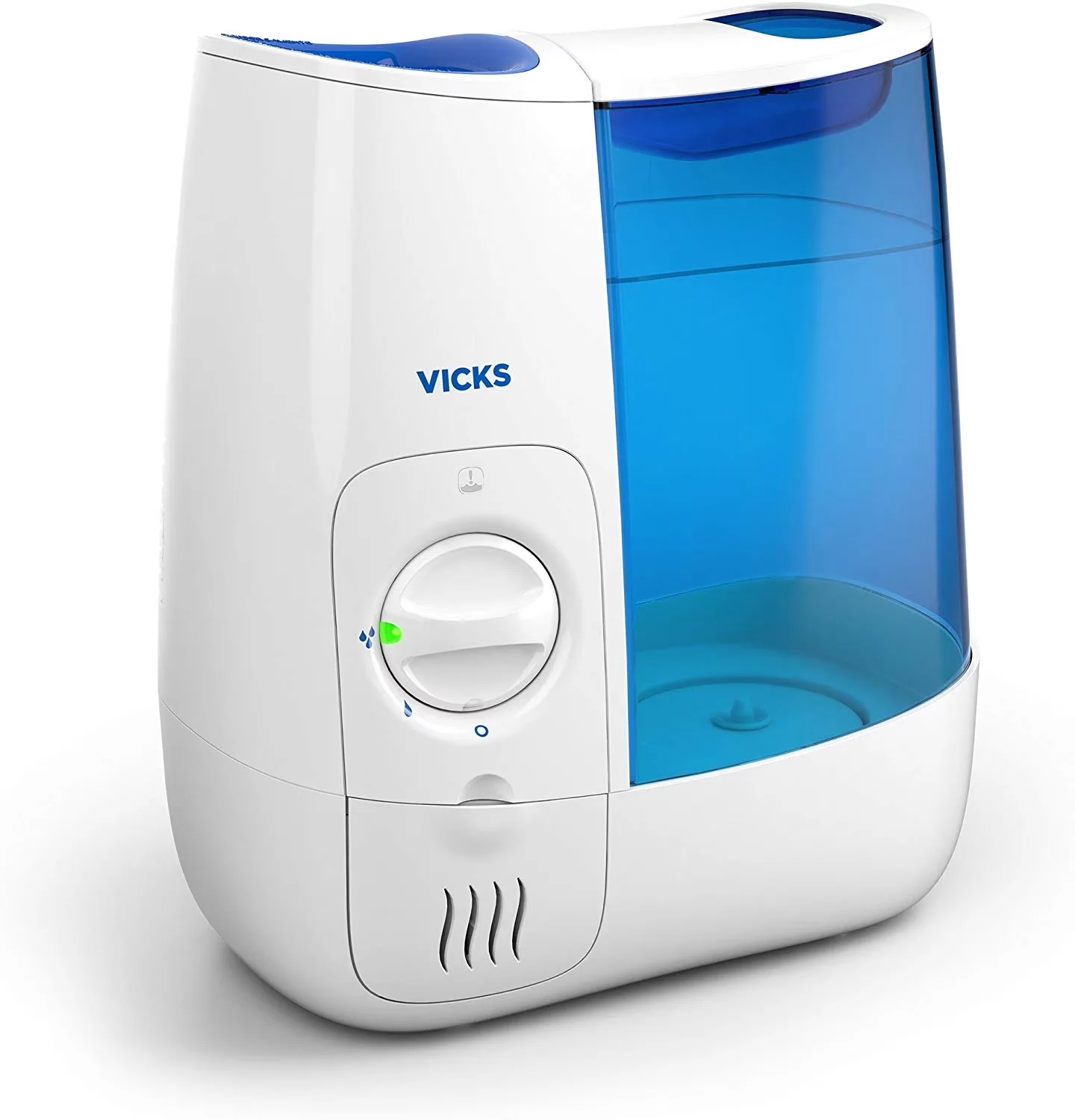 Professional Humidifier with Automatic Shut-Off, Color: Blue/White, 1 gal 200 sq ft Manual - Model 71F81D