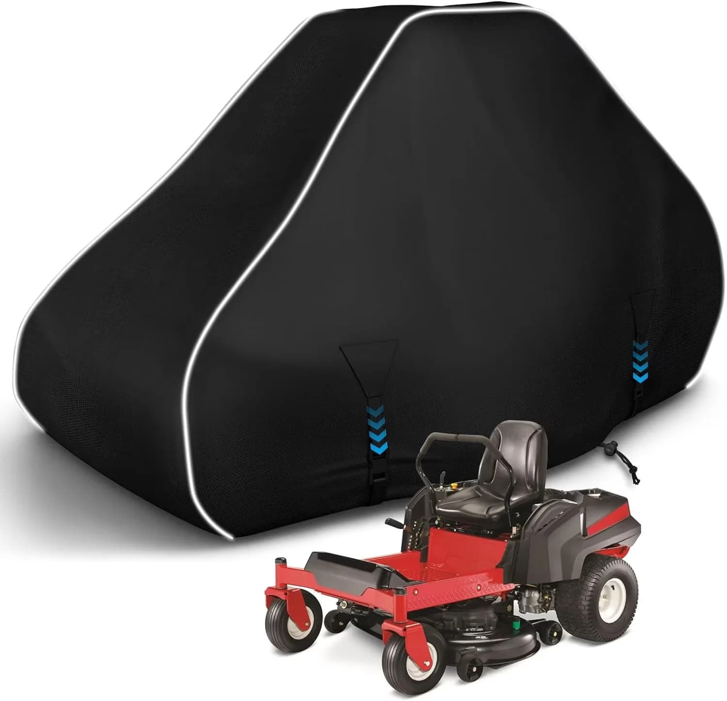 Replacement Parts Accessory Reliable with Lawn Mower Cover - 600D Solution-Dyed Polyester Fabric Black Model 8FD557