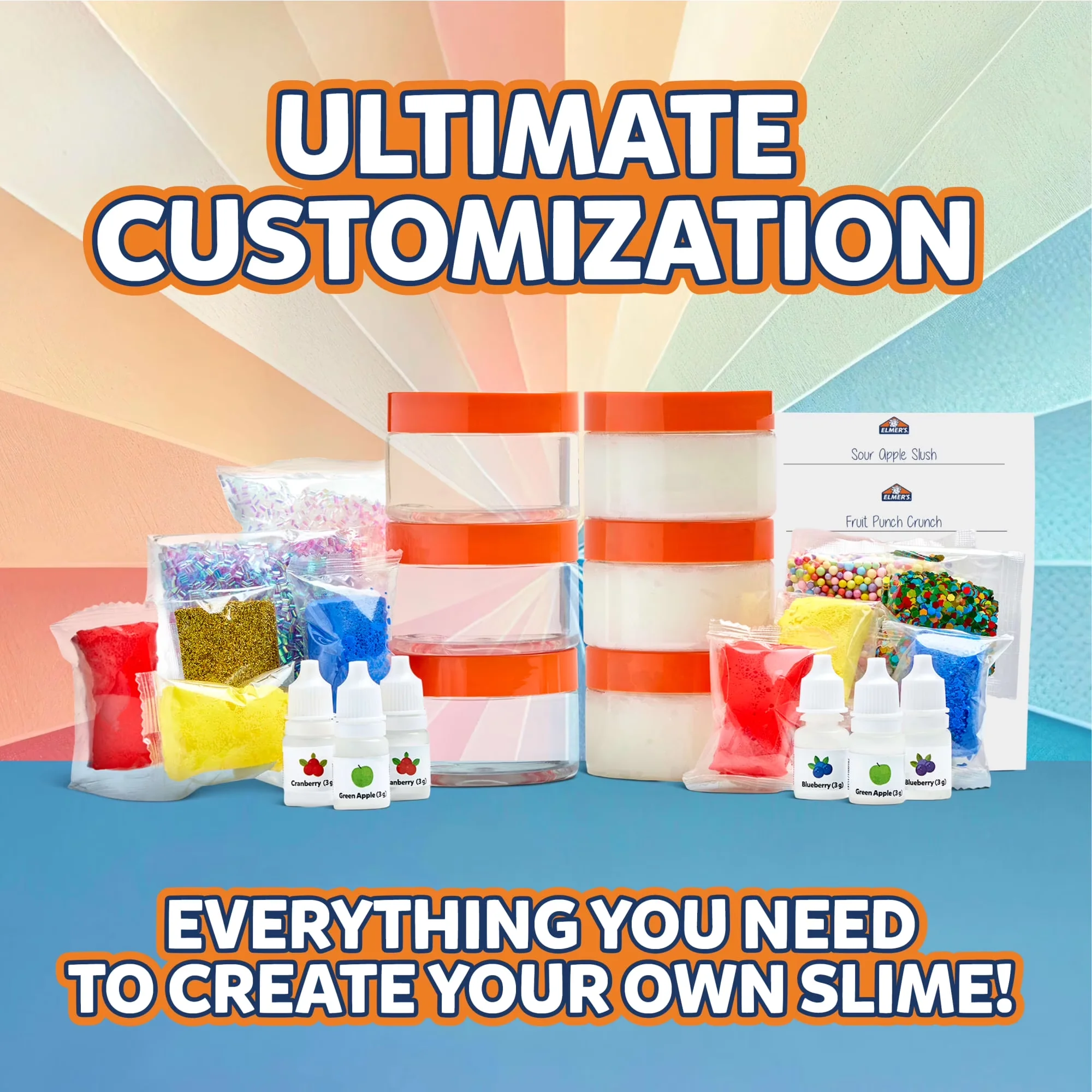 Adhesives Glues In Paint Supplies Tool Efficient with 24 Piece Kit, Includes Premade Slime and Slime - Assorted Polyvinyl Acetate Model A6D64B